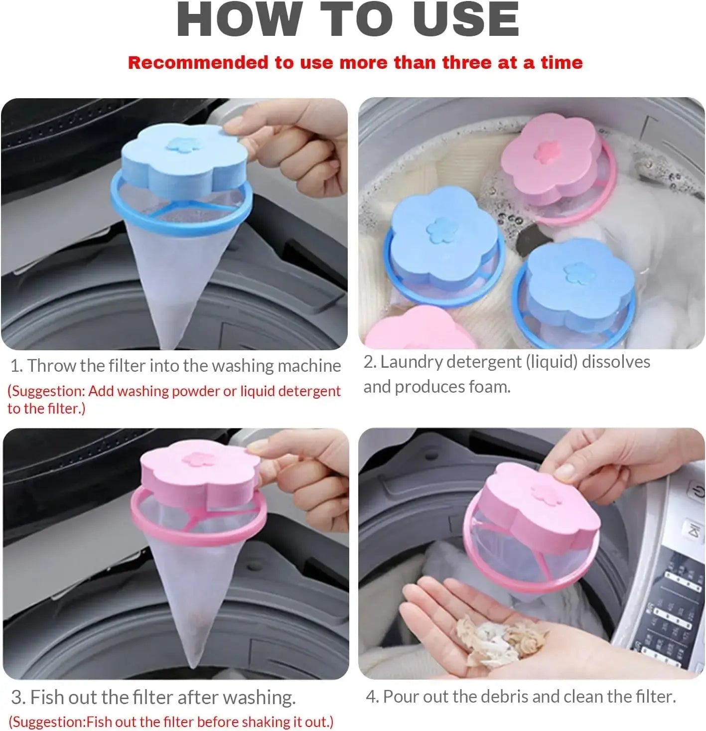 3-Piece Laundry Hair Remover™ Kivori