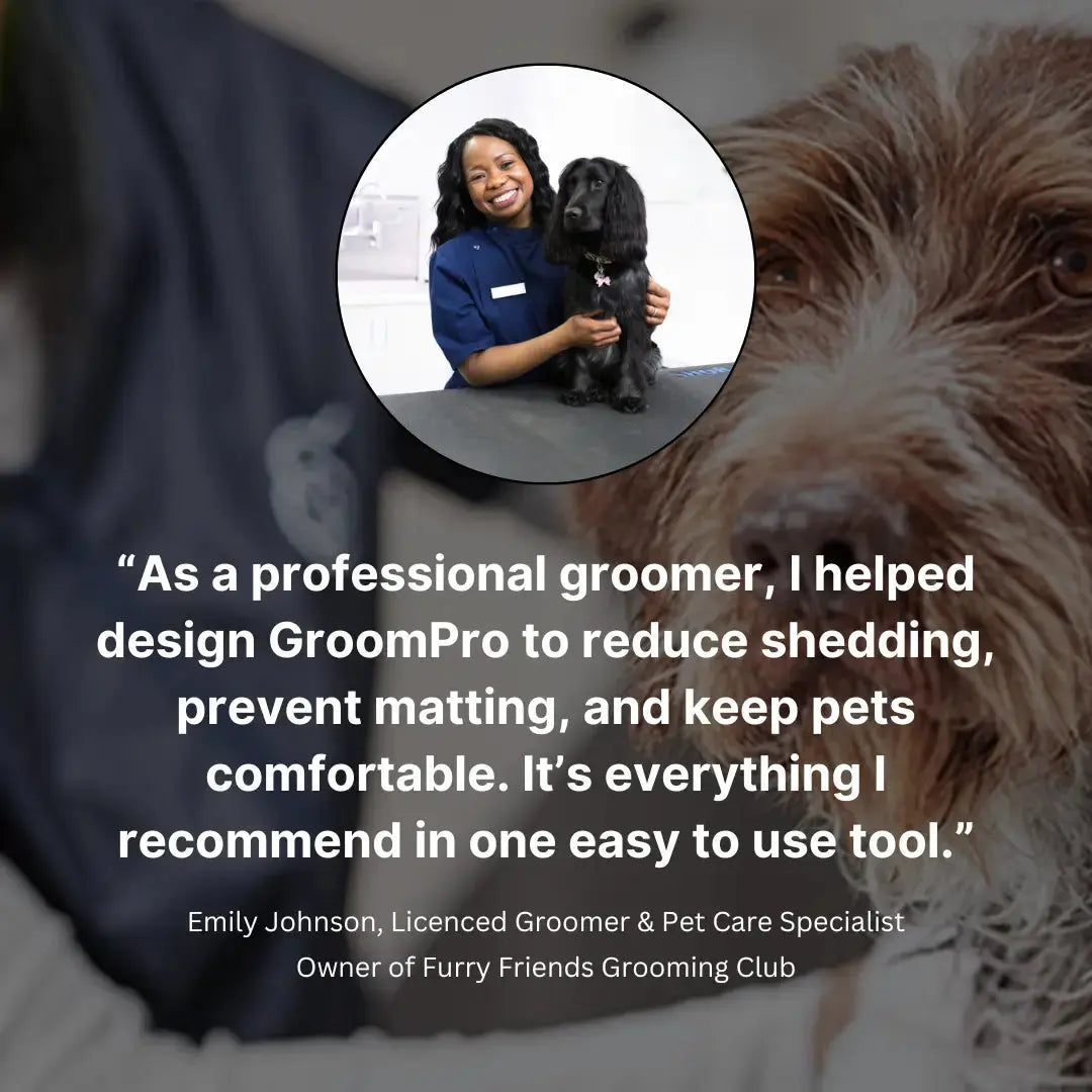 Pet DeShedding Brush - the GroomPro Kivori