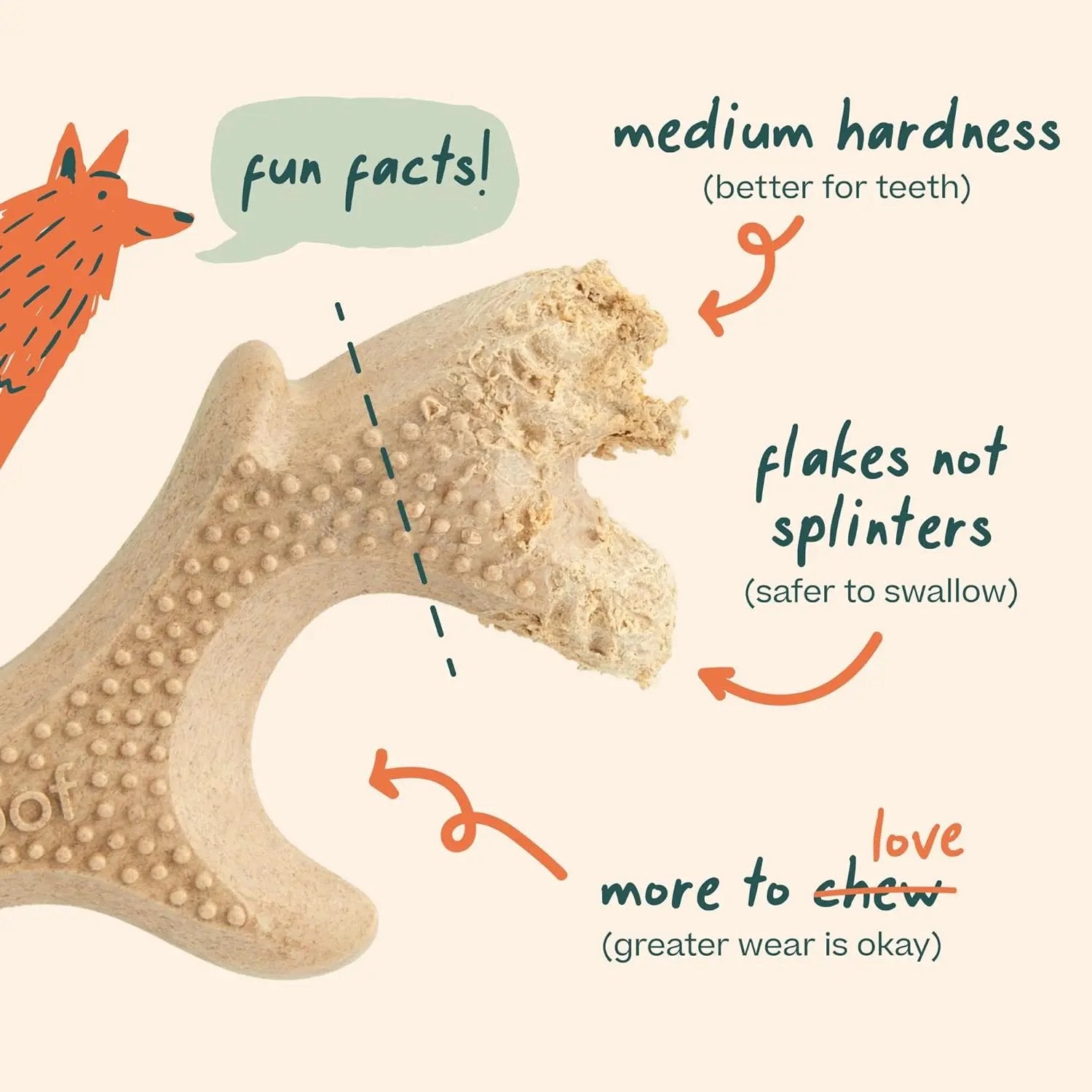 HonestChew Dog Toy - For Dental Support & Distraction Kivori