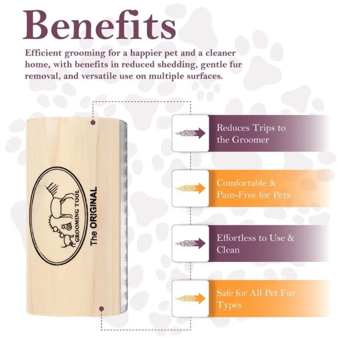 Pet DeShedding Brush - the GroomPro Kivori